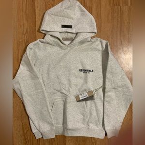 New Essentials Fear of God Light Oatmeal Hoodie